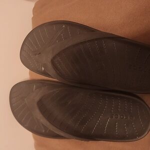 Croc flip flops